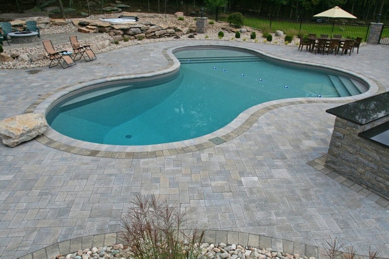 this is a picture of a Custom Lagoon Inground Pool installed by julianos