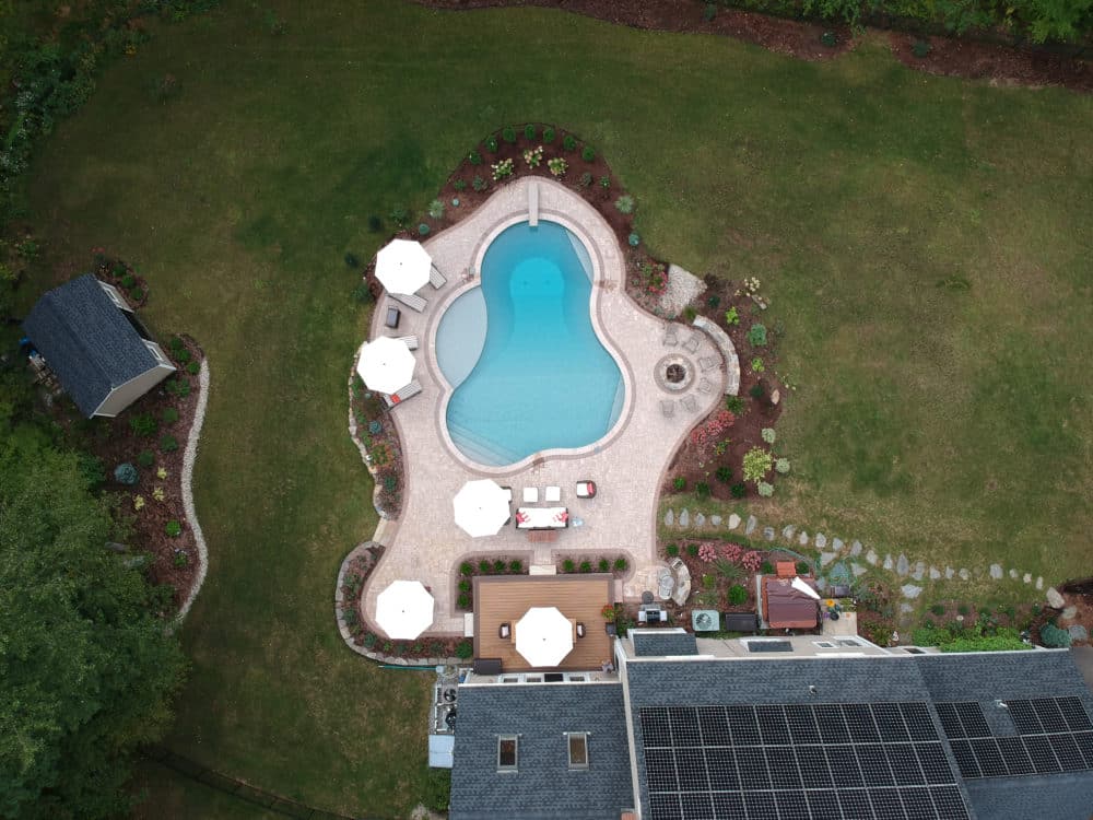 this is a picture of a Custom Lagoon Inground Pool